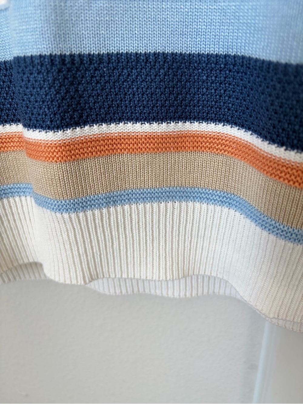 Vintage Alfred Dunner Knit Polo Shirt Size Medium Grandpacore Grannycore Blue - Picture 4 of 9